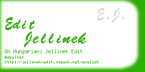 edit jellinek business card